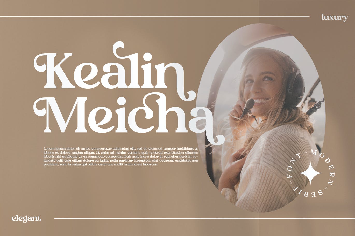 豪华品牌项目衬线字体素材 Heibird Serif Font 设计素材 sucaiwan.com