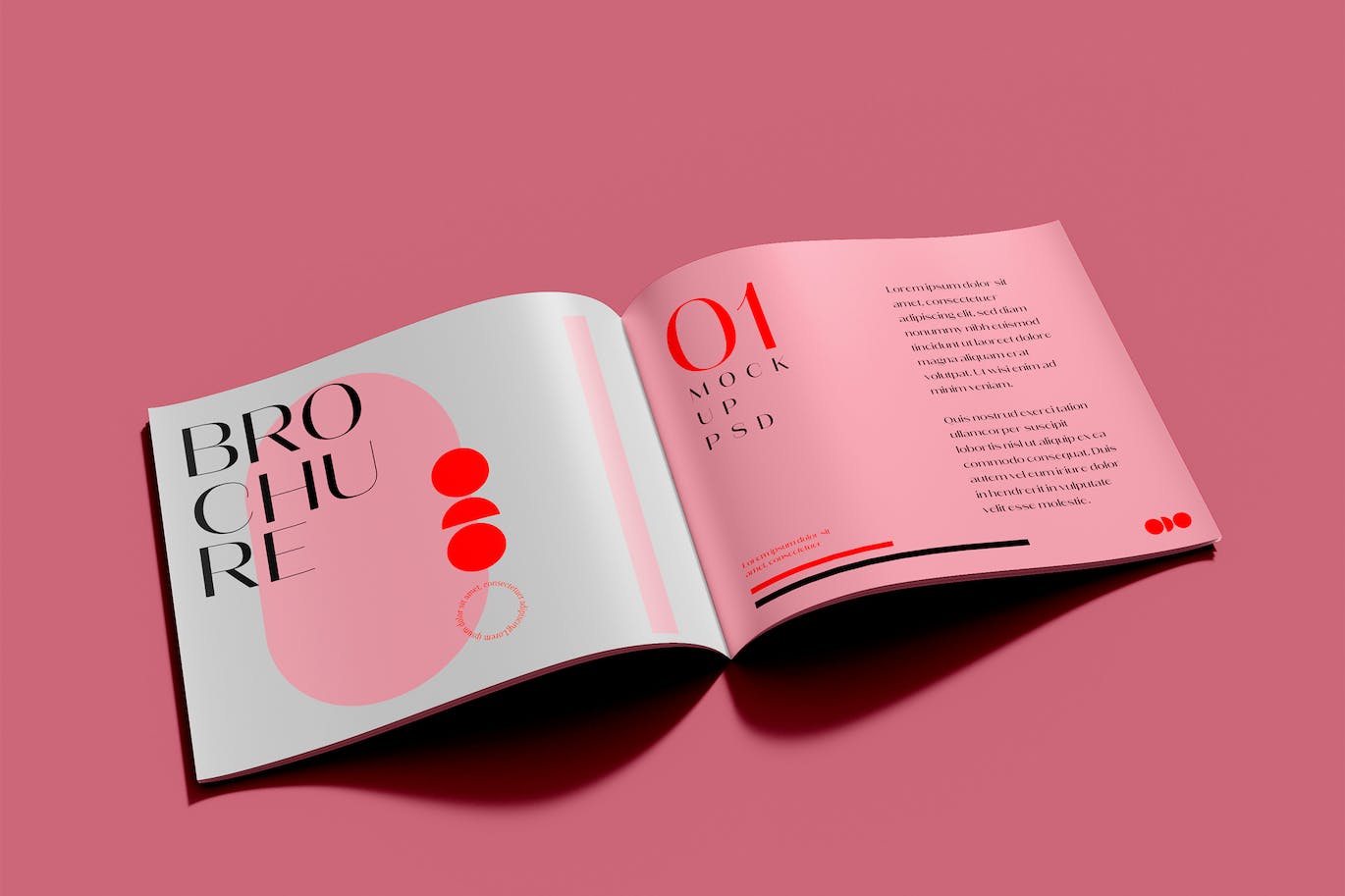折页时尚杂志宣传册设计样机psd模板v2 Brochure Mockup 样机素材 sucaiwan.com