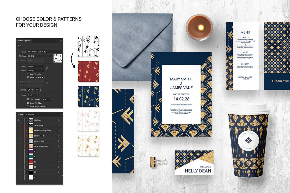 泰国文化无缝图案集合 Thai Patterns Collection 图片素材 sucaiwan.com