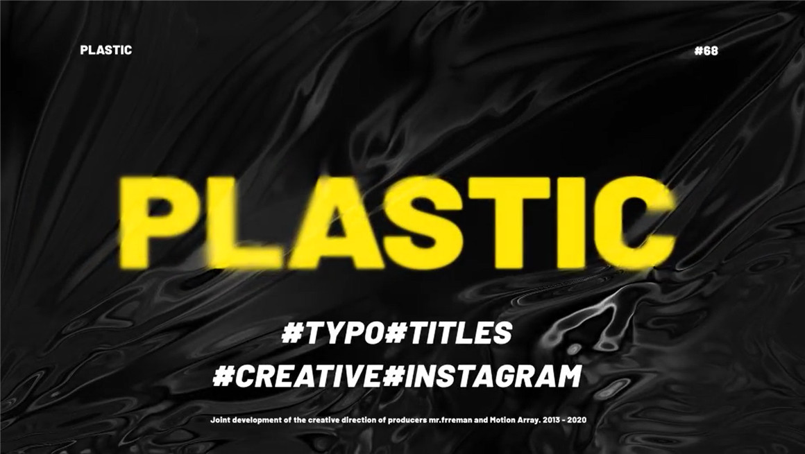 AE模板：潮流抽象镭射炫酷塑封大标题流体渐变动态海报 FX Typography Toolkit 设计素材 sucaiwan.com