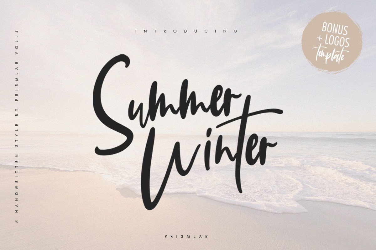 现代精致手写字体 Summer Winter | A Sophisticated Font 设计素材 sucaiwan.com