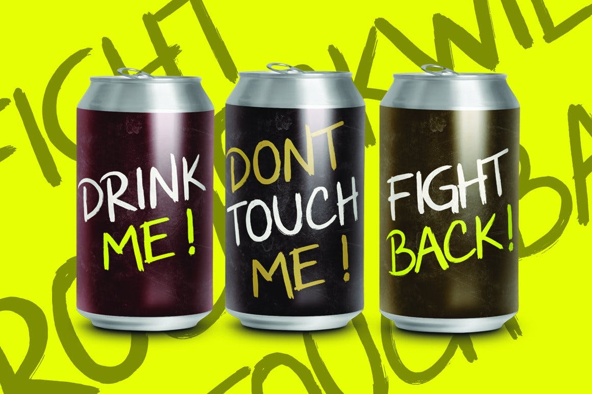 粗糙颗粒感手绘英文画笔字体 Rockwild – Action Handwitten Font 设计素材 sucaiwan.com