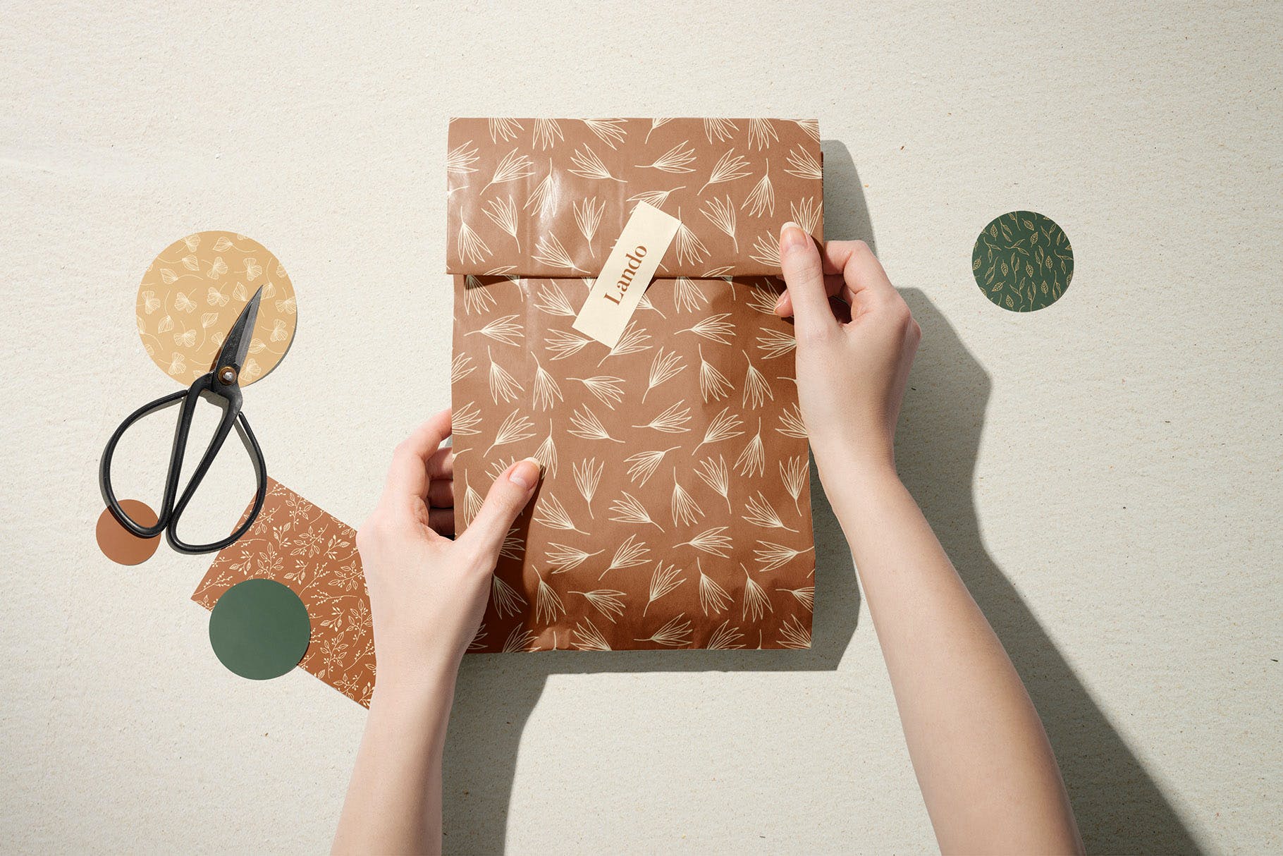 叶子花卉装饰图案系列 Land & Flower Patterns Collection 图片素材 sucaiwan.com