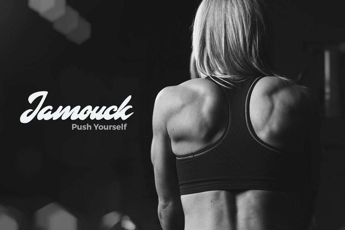 运动风加粗英文手写字体 Diora – Sport Hand Lettering Font 设计素材 sucaiwan.com