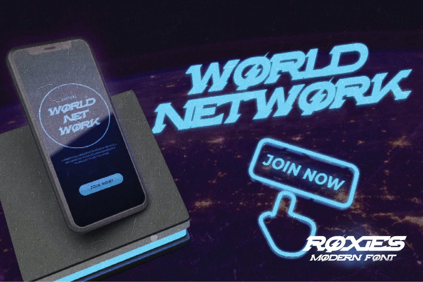 游戏主题现代衬线字体素材 ROXIES – Modern Font 设计素材 sucaiwan.com