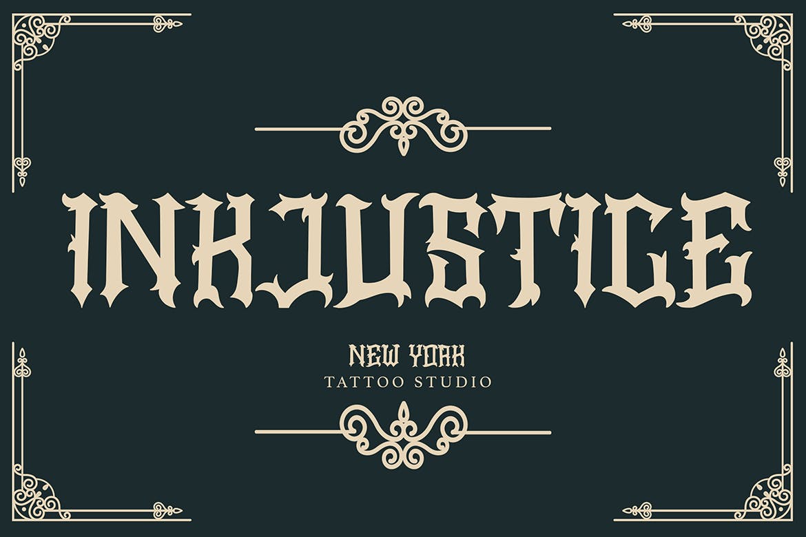 欧美复古哥特手写字体设计 Stopher – Blackletter Font 设计素材 sucaiwan.com