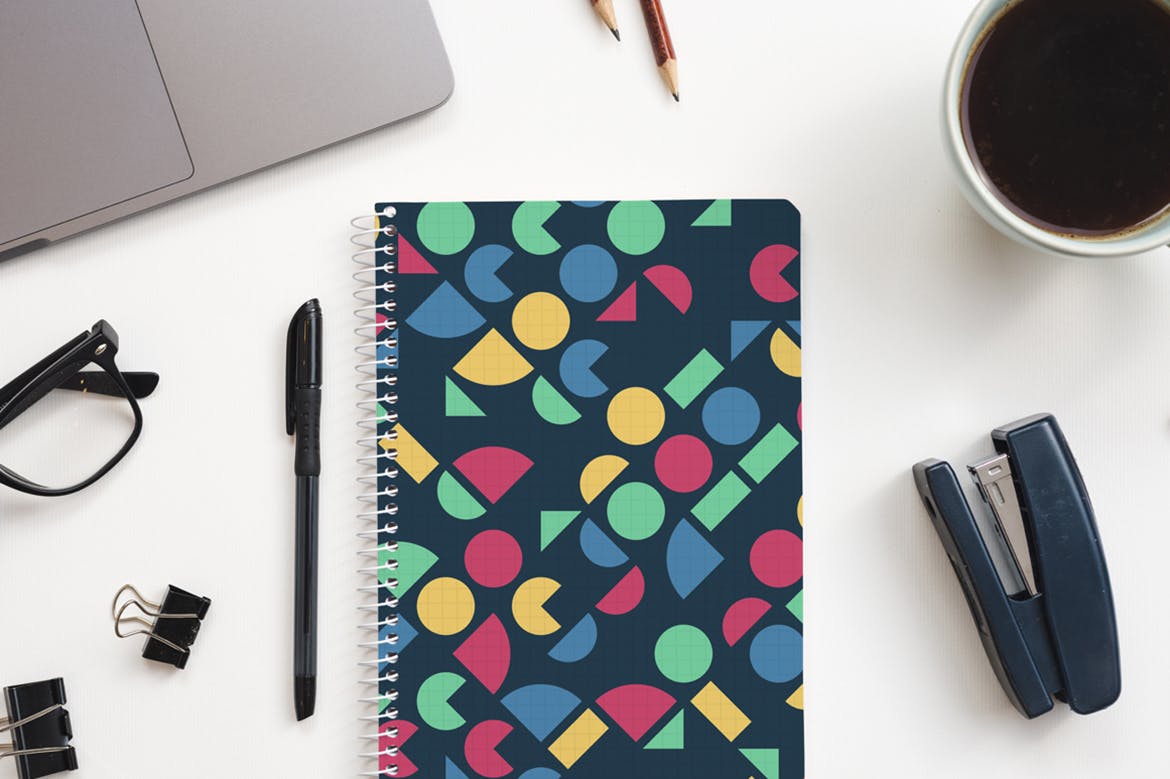 135个几何彩色艺术复古图案v1 135 Geometric Colorful Art Retro Patterns 001 图片素材 sucaiwan.com