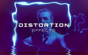 PR预设：12种赛博朋克故障扭曲频闪失真毛刺闪回音乐视频效果包 Digital Distortion Effects