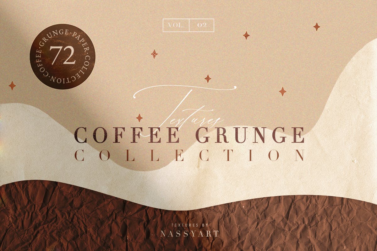 72个咖啡污渍纹理 72 Coffee Grunge Textures 图片素材 sucaiwan.com