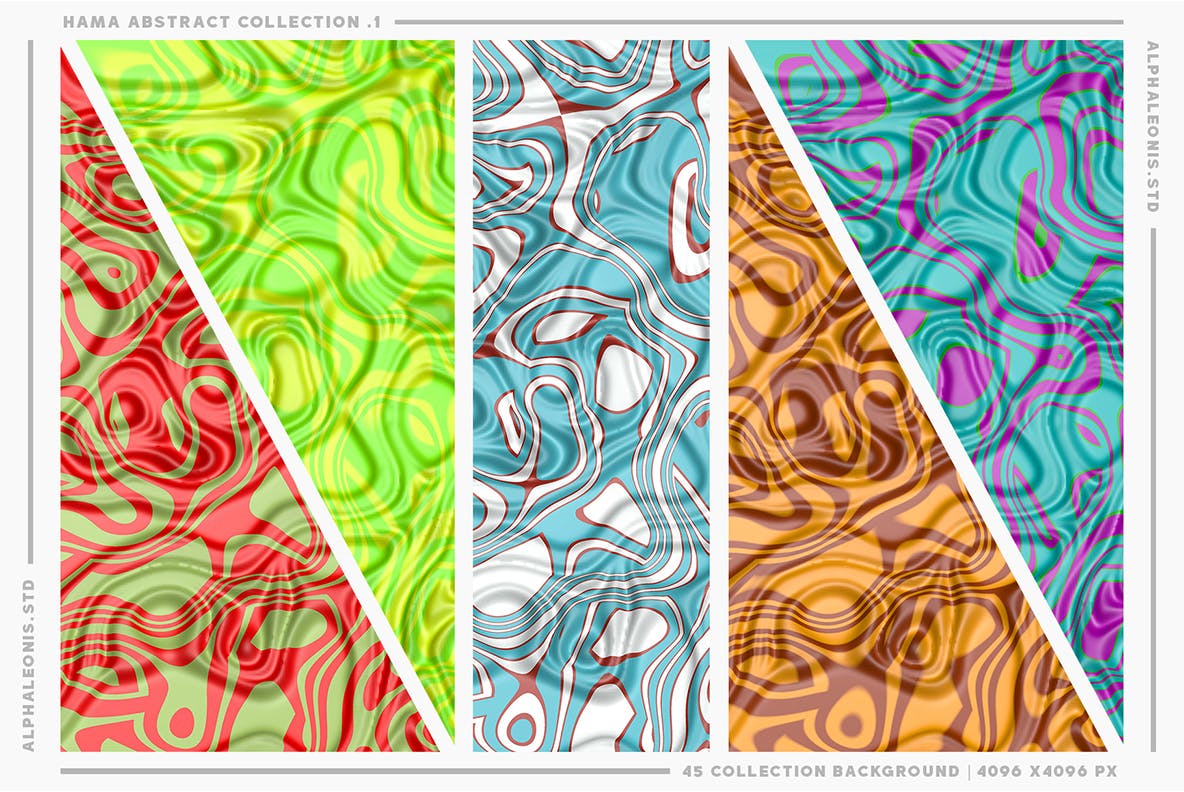 3D抽象液体纹理背景 Abstract Liquid Textures 3D 图片素材 sucaiwan.com