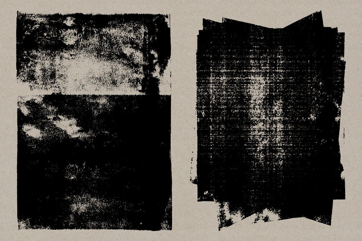 干墨纹理 – 矢量EPS和PNG素材 Dry Ink Textures – Vector & PNG 图片素材 sucaiwan.com