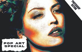 波普艺术效果照片处理PS动作 Pop Art Special Photoshop Action