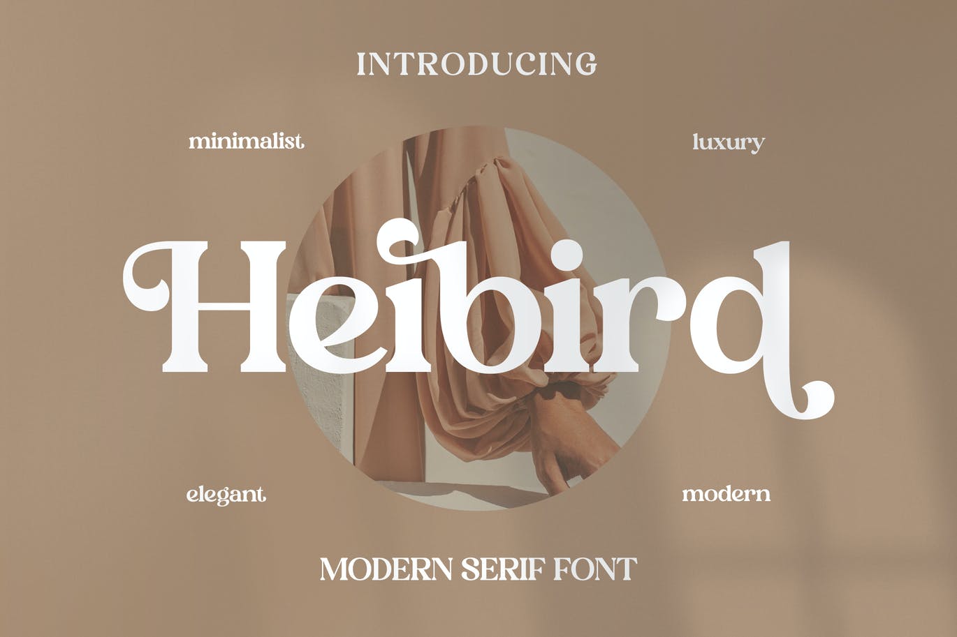 豪华品牌项目衬线字体素材 Heibird Serif Font 设计素材 sucaiwan.com