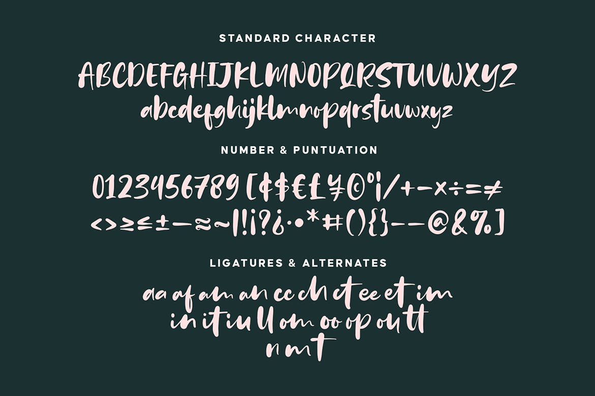粗细不规则弹性效果手写字体 Bounches Font 设计素材 sucaiwan.com