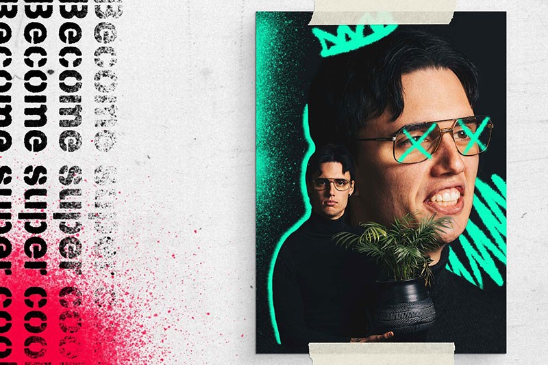 28个逼真涂鸦喷漆PS笔刷套装 笔刷资源 sucaiwan.com