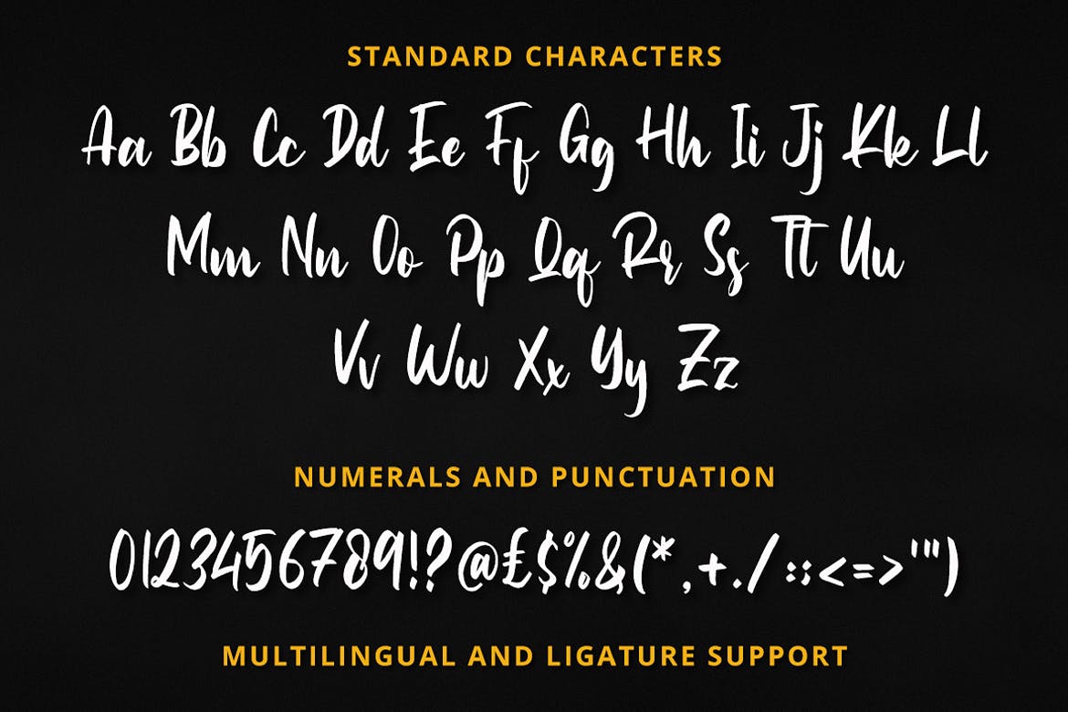 奢华潮流粗体连笔手写字体 Script Font 设计素材 sucaiwan.com