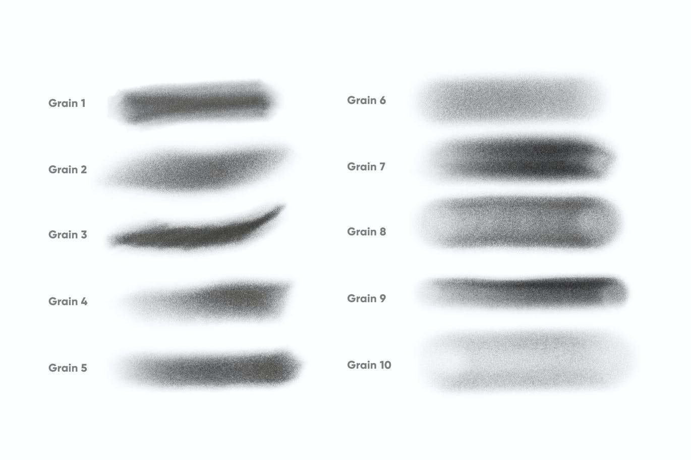 10个iPad专用颗粒Procreate笔刷素材 10 Grain Brushes Procreate 笔刷资源 sucaiwan.com