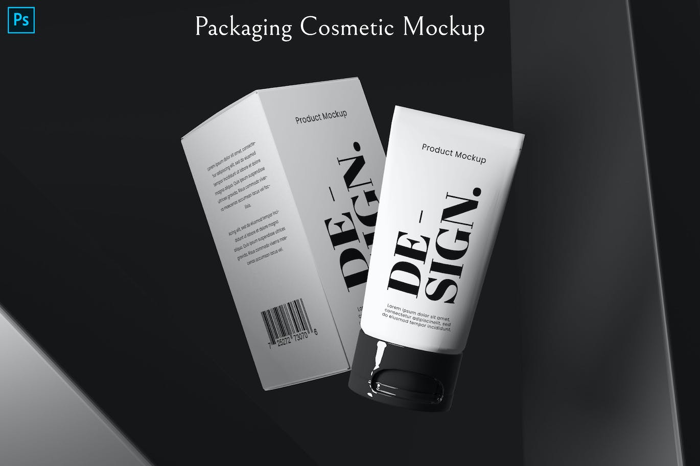 化妆品包装设计展示样机图psd模板 Packaging Cosmetic Mockup 样机素材 sucaiwan.com