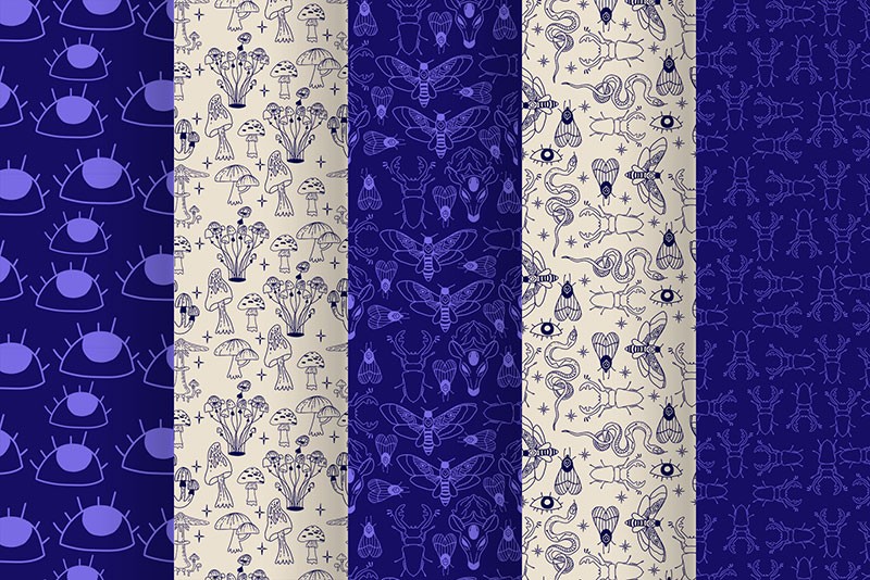 173个北欧ins风矢量无缝图案素材AI PNG格式 图片素材 sucaiwan.com