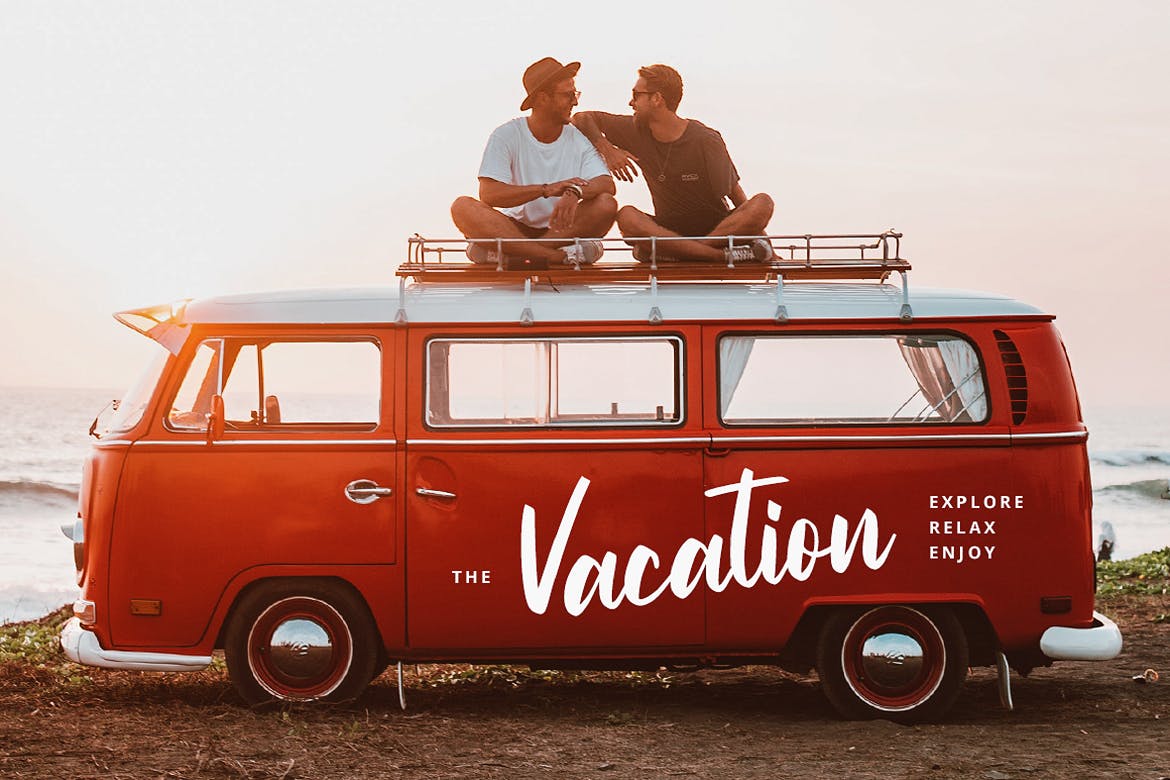 奢华潮流粗体连笔手写字体 Script Font 设计素材 sucaiwan.com