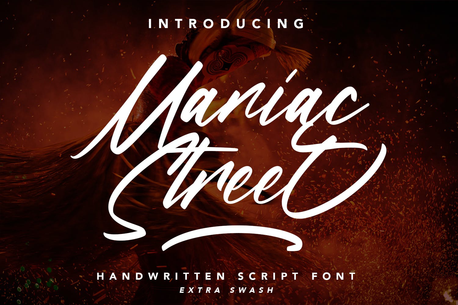 印刷设计适用手写英文脚本字体 ManiacStreet – Handwritten Script Font 设计素材 sucaiwan.com