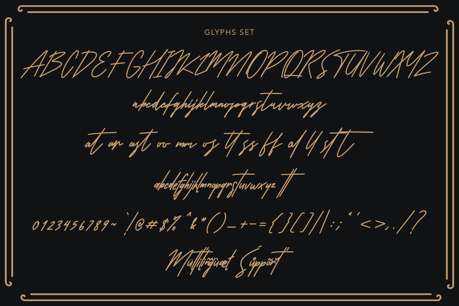 真实手写签名英文字体素材 Carttinos Signature Typeface 设计素材 sucaiwan.com
