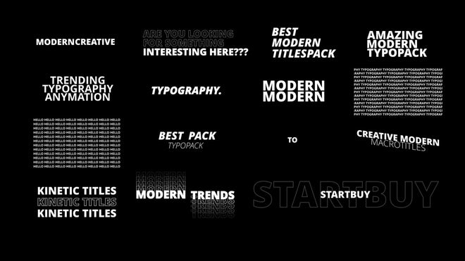 达芬奇预设：15个创意极简主义文本标题排版设计动画预设包 插件预设 sucaiwan.com