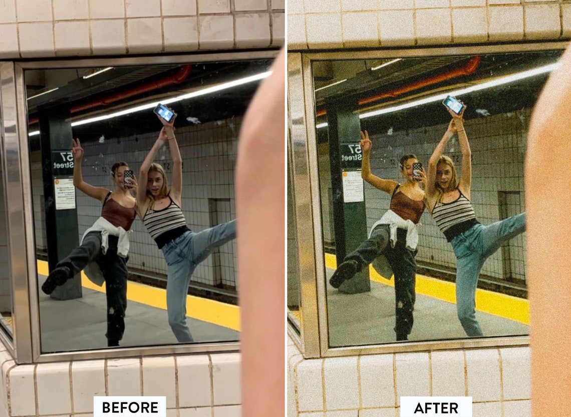 复古宝丽来胶片黄调怀旧电影感LR预设 Film Vintage Moody Aesthetic Polaroid LOOK . sucaiwan.com