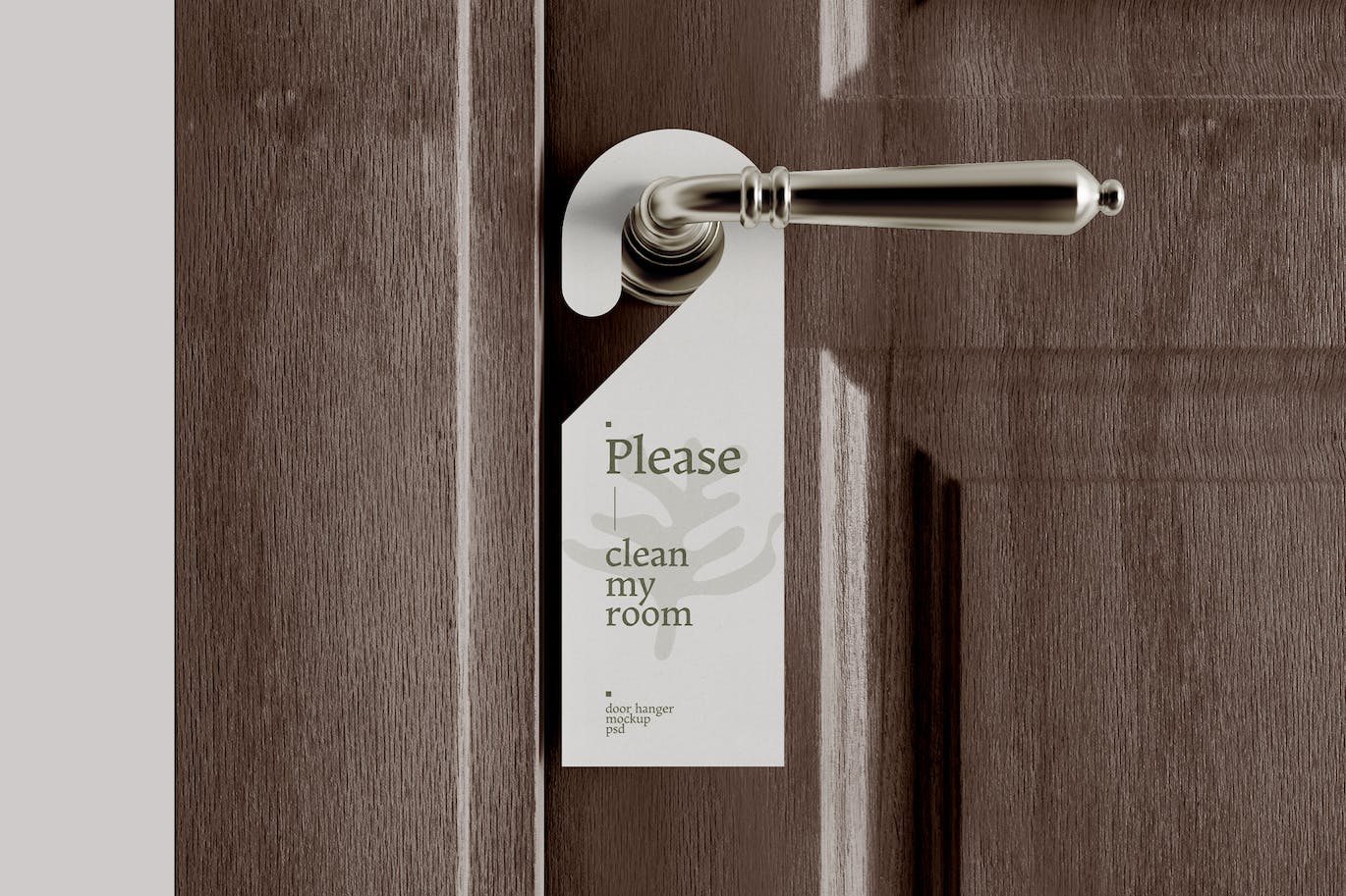 酒店门挂标签设计样机图psd模板 Hotel Door Hanger Mockup 样机素材 sucaiwan.com