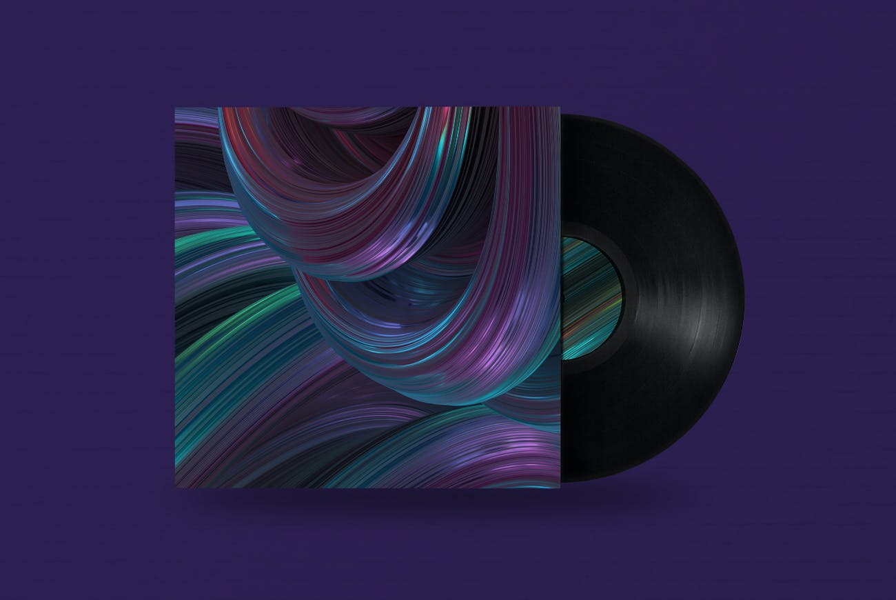 扭曲形状抽象3D渲染多彩背景 Abstract 3D Rendering of Twisted Shapes – Colorful 图片素材 sucaiwan.com