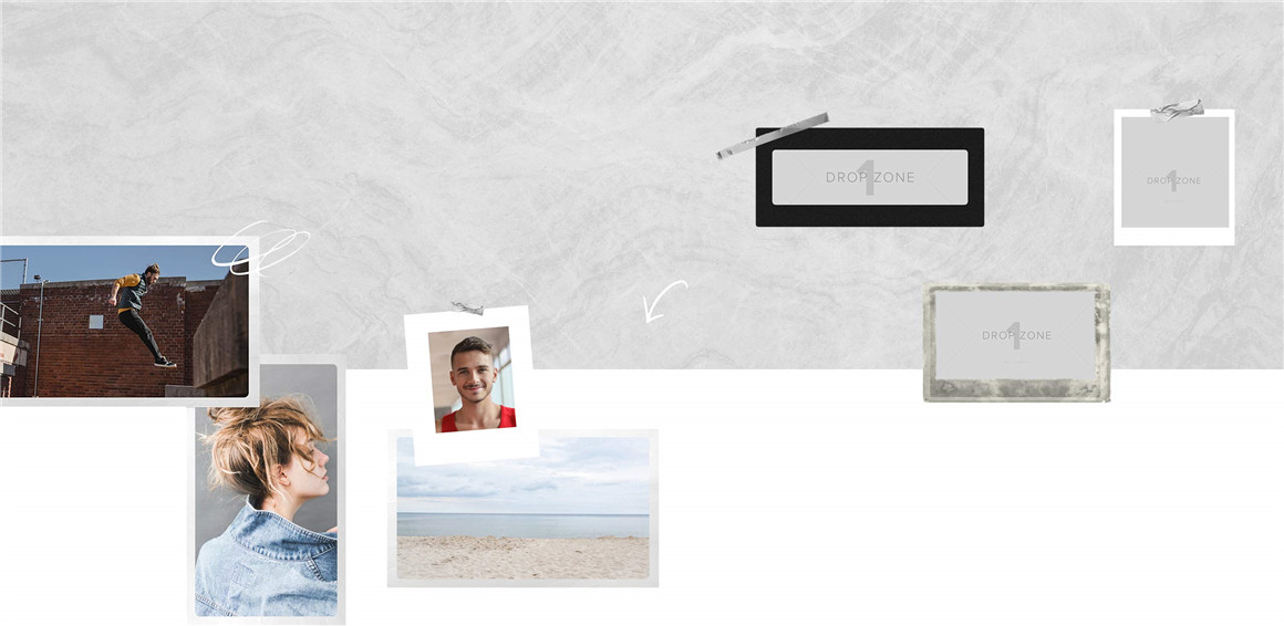 Motionvfx 160种多样化情绪拼贴艺术胶片框手绘涂鸦胶带标题插件包 Motionvfxm Collage . sucaiwan.com