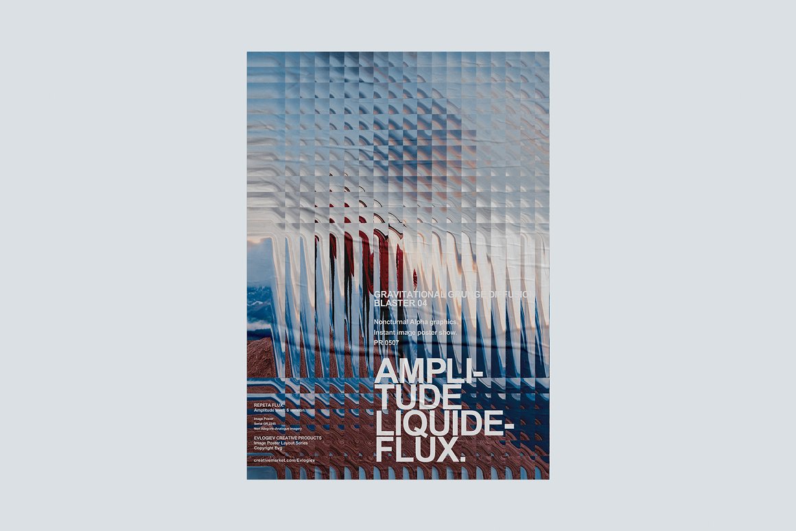 20个抽象扭曲故障主视觉海报图片设计效果PSD样式模板 Evlogiev – Distort Image Poster 样机素材 sucaiwan.com