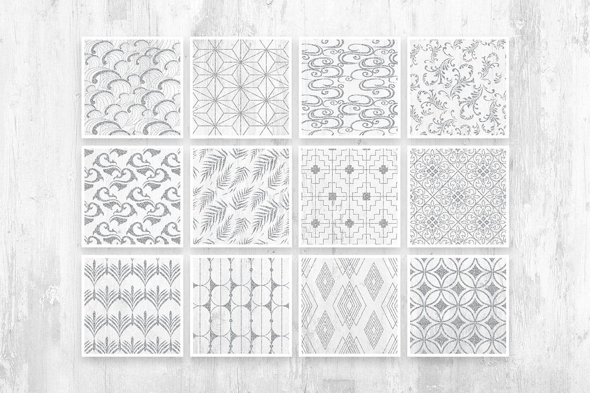 亚洲风格无缝装饰艺术图案v2 Asian Deco Vol.2 : Seamless Art Deco Pattern 图片素材 sucaiwan.com