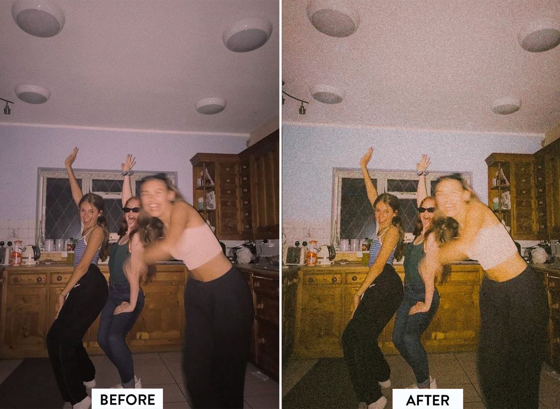 复古宝丽来胶片黄调怀旧电影感LR预设 Film Vintage Moody Aesthetic Polaroid LOOK . sucaiwan.com