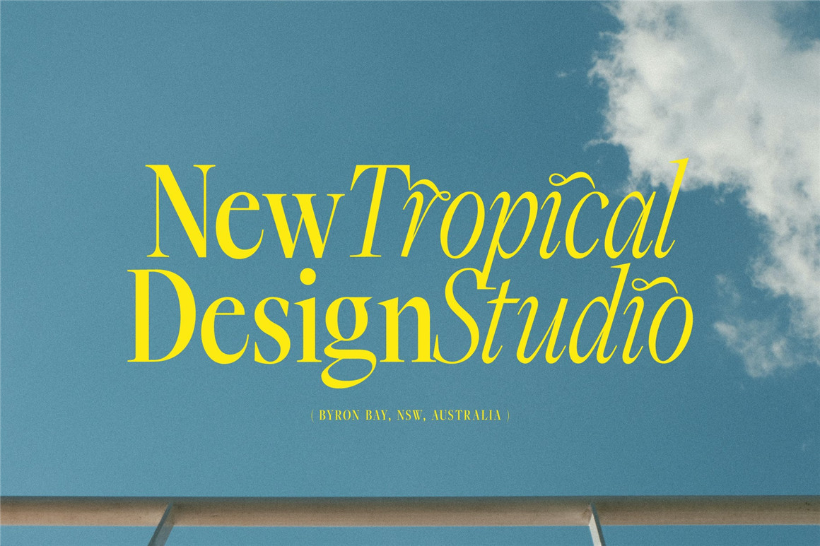 英文字体：黑暗天堂现代优雅杂志封面海报标题徽标设计衬线英文字体 设计素材 sucaiwan.com