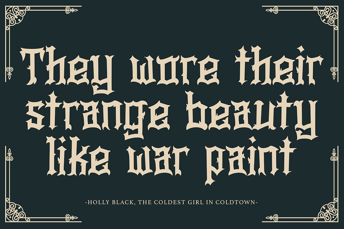 欧美复古哥特手写字体设计 Stopher – Blackletter Font 设计素材 sucaiwan.com