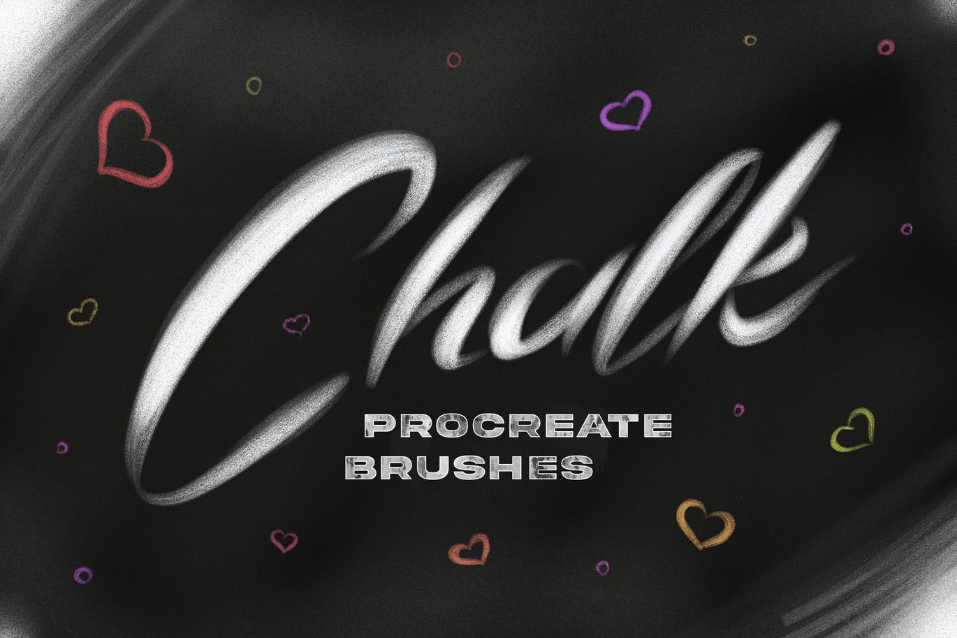 粉笔效果Procreate笔刷素材 Chalk Procreate Brushes 笔刷资源 sucaiwan.com