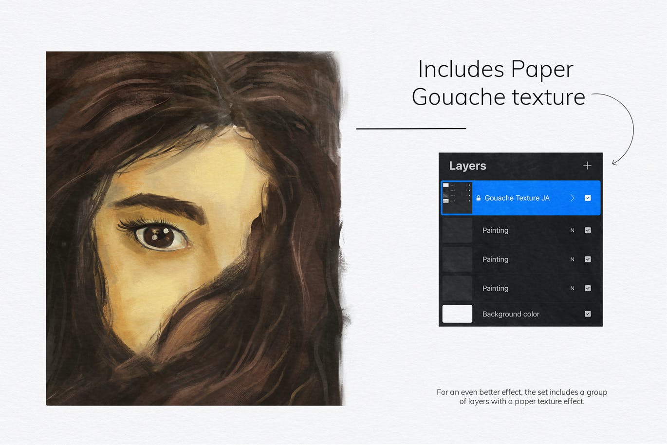 水粉Procreate笔刷素材 Procreate Gouache Brush set 笔刷资源 sucaiwan.com