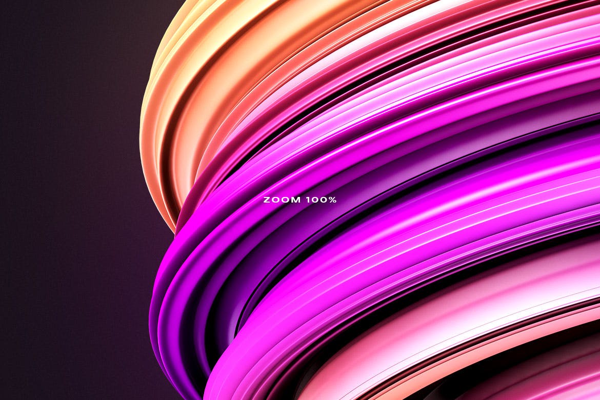 3D扭曲装饰形状背景 3D Twisted Decorative Shapes Backgrounds 图片素材 sucaiwan.com