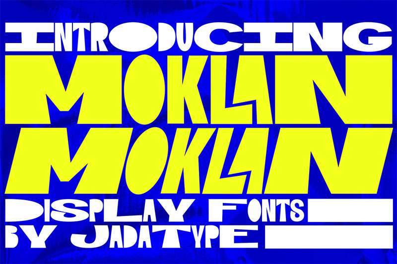 Moklan时尚俏皮英文字体 设计素材 sucaiwan.com