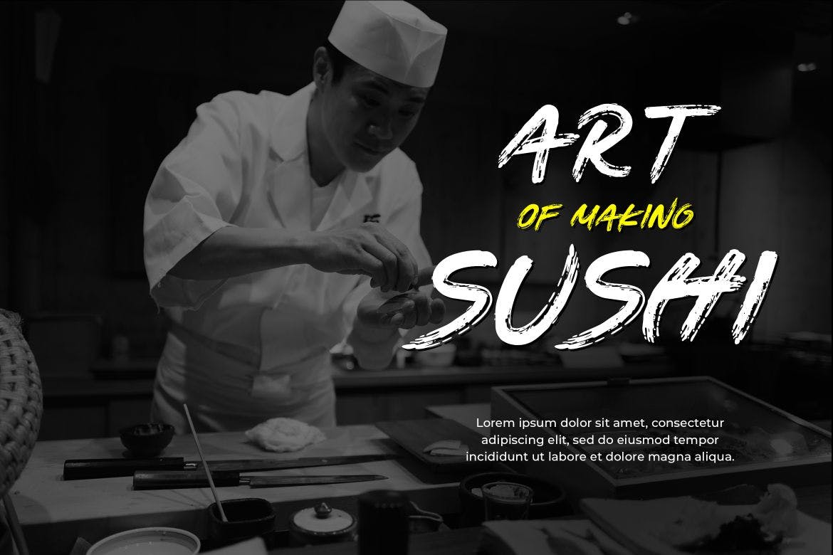 日式“武士”风阴影笔刷手写字体 Samurai Shadow Brush Handwritten Font 设计素材 sucaiwan.com