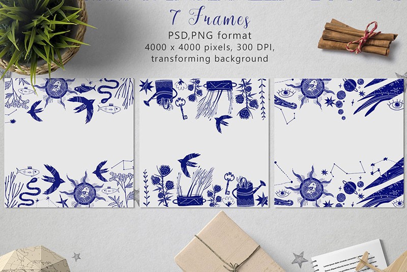 173个北欧ins风矢量无缝图案素材AI PNG格式 图片素材 sucaiwan.com