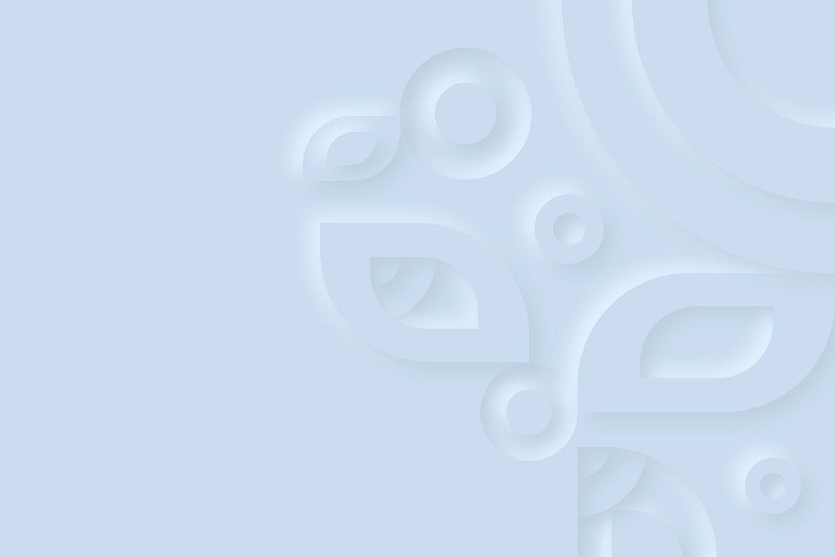 Neumorphism新拟物风格极简几何装饰背景合集 Neumorphism – Geometric Ornament Background Set 图片素材 sucaiwan.com