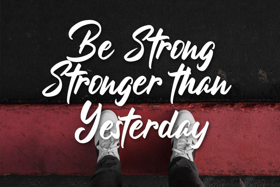 个性加粗连写设计书法手写字体 Backabon – Hand lettering Font 设计素材 sucaiwan.com