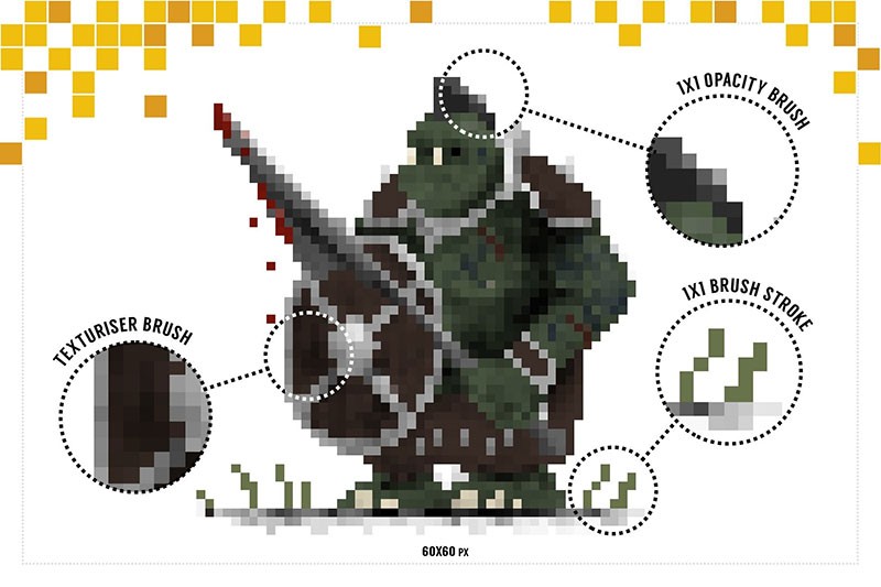 20个Procreate像素画笔刷 笔刷资源 sucaiwan.com