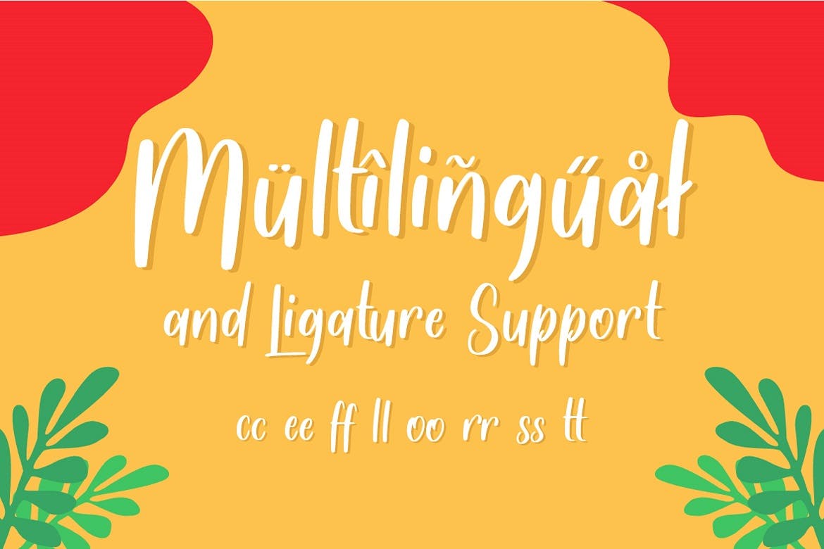 热带风情风格促销推广素材手写字体 Handwritten Font 设计素材 sucaiwan.com