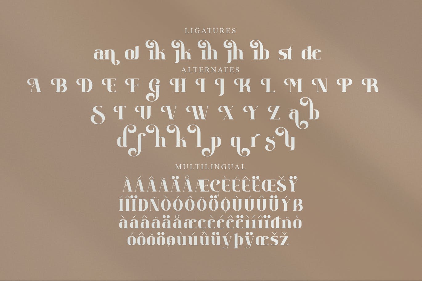 品牌装饰衬线字体素材 Jordan Serif Font 设计素材 sucaiwan.com