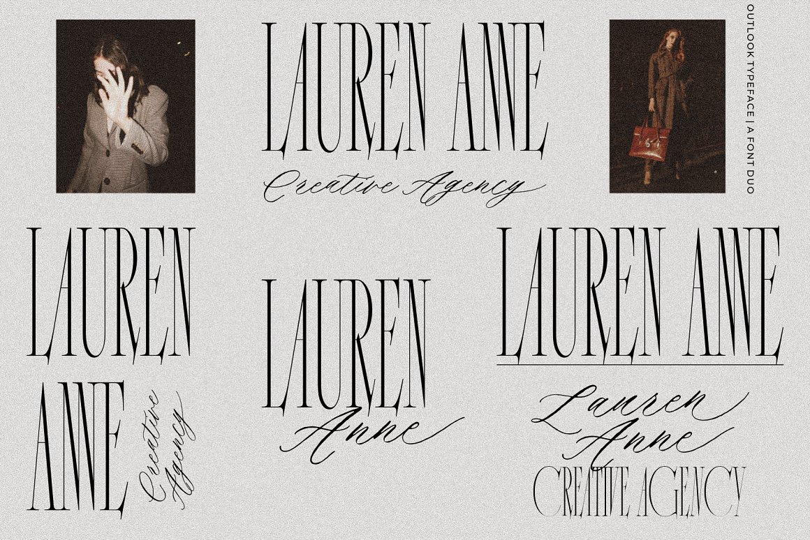 90年代复古优雅女性化纤细杂志海报标题排版设计PSAI英文字体包 Outlook Font Duo 设计素材 第9张-素材湾丨精选海外优质设计素材资源 90年代复古优雅女性化纤细杂志海报标题排版设计PSAI英文字体包 Outlook Font Duo 设计素材 sucaiwan.com