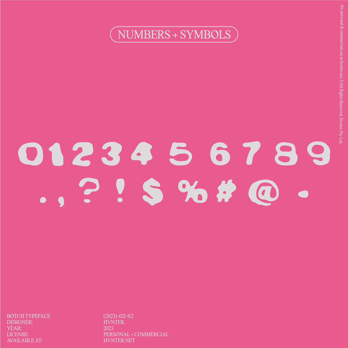 英文字体：趣味复古气泡涂鸦手绘抽象装饰手写无衬线英文字体 Hvnter Botch Typeface 设计素材 sucaiwan.com