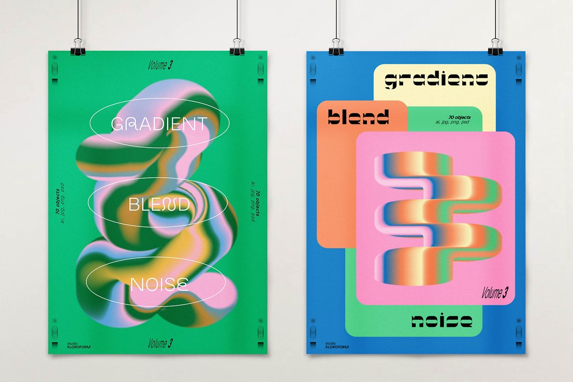 KLOROFORM 70个迷幻时髦动态渐变混合模糊噪点效果海报封面设计元素 Gradient Blend Noise Vol. 3 . 第14张-素材湾丨精选海外优质设计素材资源 KLOROFORM 70个迷幻时髦动态渐变混合模糊噪点效果海报封面设计元素 Gradient Blend Noise Vol. 3 . sucaiwan.com
